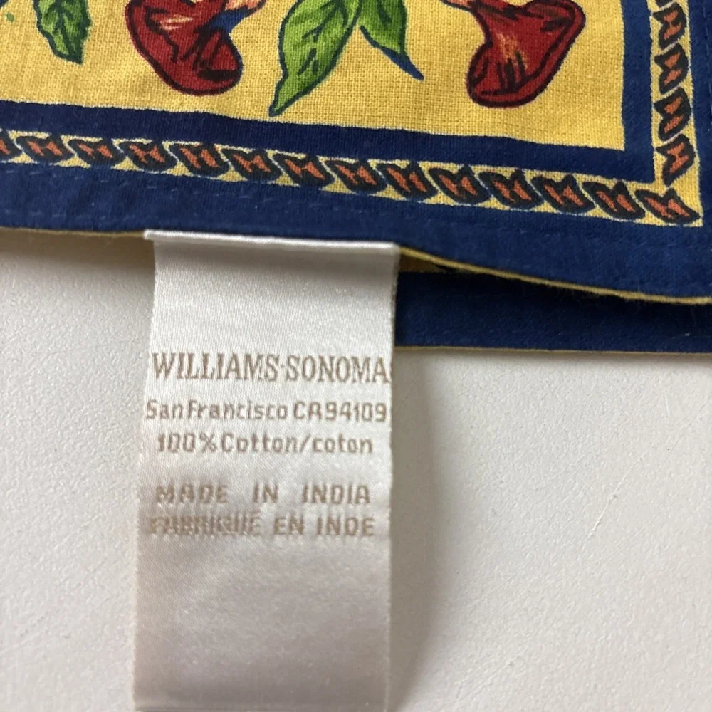 Williams Sonoma Provence French Country Placemats & Cloth Napkins Yellow Floral